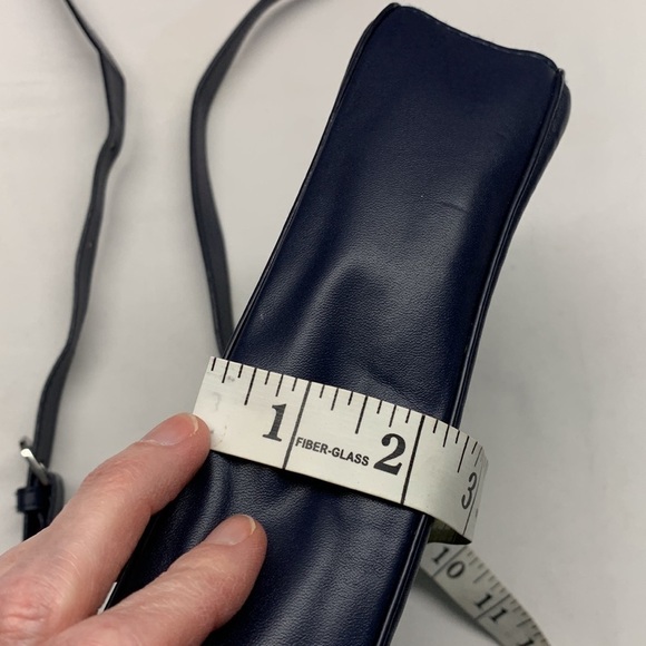 Vera Bradley Quilted Crossbody Bag Purse Navy with Polka Dots Adjustable Strap - Picture 12 of 13